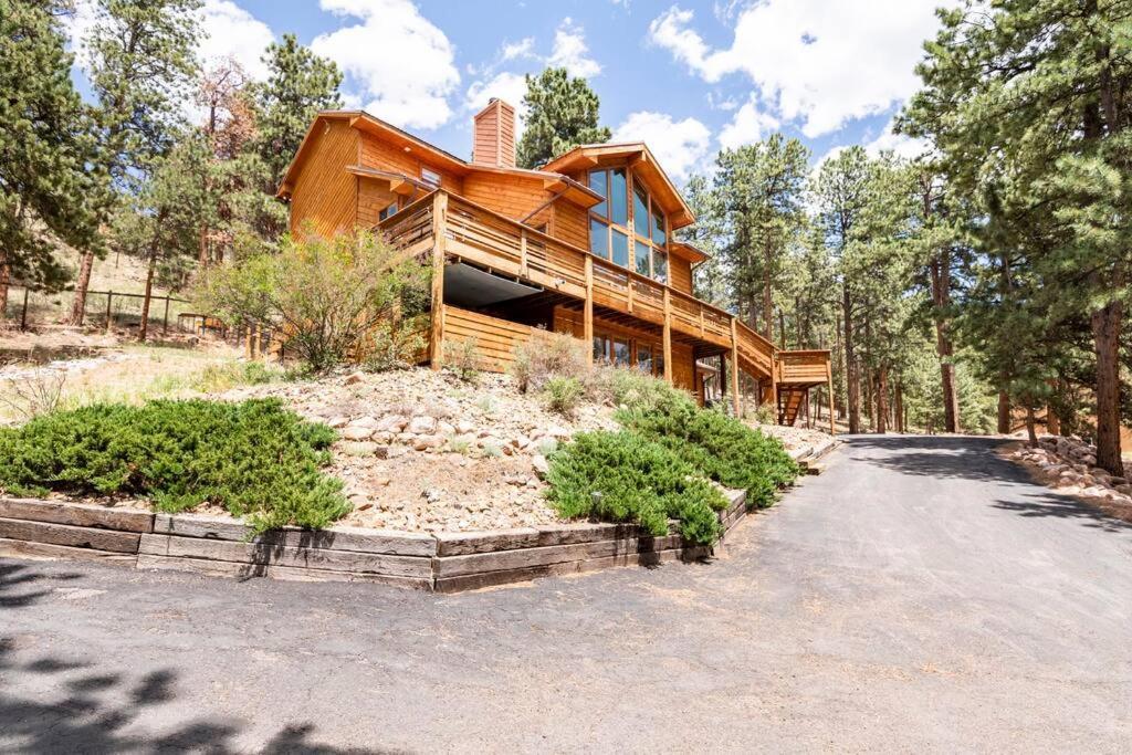 Private Hot Tub Overlooking Pikes Peak Woodland Park Extérieur photo